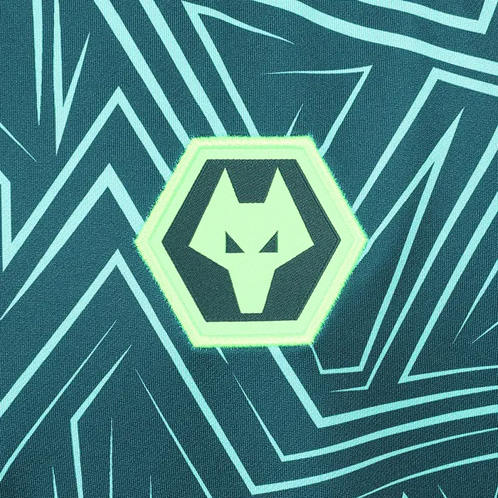 Wolverhampton Wanderers Fan Shop | 2025-26 Away Pre Match 1/4 Zip – Dark Green Junior Collection Official Wolves Fan Gear